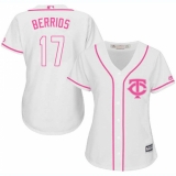 Women's Majestic Minnesota Twins #17 Jose Berrios Authentic White Fashion Cool Base MLB Jersey