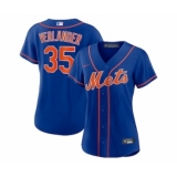 Women's New York Mets #35 Justin Verlander Blue Stitched MLB Cool Base Nike Jersey