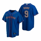 Men's Nike New York Mets #9 Brandon Nimmo Royal Alternate Road Stitched Baseball Jersey