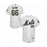 Men's New York Mets #66 Franklyn Kilome Authentic White 2016 Memorial Day Fashion Flex Base Baseball Player Jersey