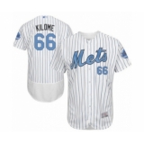 Men's New York Mets #66 Franklyn Kilome Authentic White 2016 Father's Day Fashion Flex Base Baseball Player Jersey