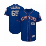 Men's New York Mets #65 Robert Gsellman Royal Gray Alternate Flex Base Authentic Collection Baseball Player Jersey