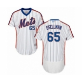 Men's New York Mets #65 Robert Gsellman White Alternate Flex Base Authentic Collection Baseball Player Jersey