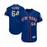 Men's New York Mets #64 Chris Flexen Royal Gray Alternate Flex Base Authentic Collection Baseball Player Jersey