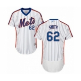 Men's New York Mets #62 Drew Smith White Alternate Flex Base Authentic Collection Baseball Player Jersey