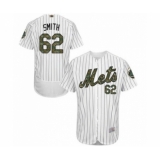 Men's New York Mets #62 Drew Smith Authentic White 2016 Memorial Day Fashion Flex Base Baseball Player Jersey