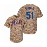 Men's New York Mets #51 Paul Sewald Authentic Camo Alternate Cool Base Baseball Player Jersey