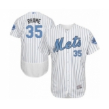 Men's New York Mets #35 Jacob Rhame Authentic White 2016 Father's Day Fashion Flex Base Baseball Player Jersey