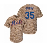 Men's New York Mets #35 Jacob Rhame Authentic Camo Alternate Cool Base Baseball Player Jersey