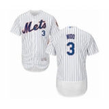Men's New York Mets #3 Tomas Nido White Home Flex Base Authentic Collection Baseball Player Jersey