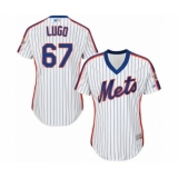 Women's New York Mets #67 Seth Lugo Authentic White Alternate Cool Base Baseball Player Jersey
