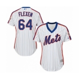 Women's New York Mets #64 Chris Flexen Authentic White Alternate Cool Base Baseball Player Jersey