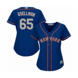 Women's New York Mets #63 Robert Gsellman Replica Royal Blue Alternate Road Cool Base Baseball Player Jersey