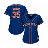 Women's New York Mets #35 Jacob Rhame Authentic Royal Blue Alternate Road Cool Base Baseball Player Jersey