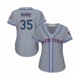 Women's New York Mets #35 Jacob Rhame Authentic Grey Road Cool Base Baseball Player Jersey