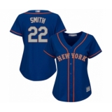 Women's New York Mets #22 Dominic Smith Replica Royal Blue Alternate Road Cool Base Baseball Player Jersey