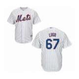 Youth New York Mets #67 Seth Lugo Authentic White Home Cool Base Baseball Player Jersey