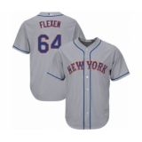 Youth New York Mets #64 Chris Flexen Authentic Grey Road Cool Base Baseball Player Jersey