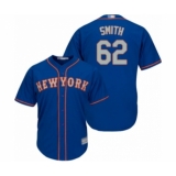 Youth New York Mets #62 Drew Smith Authentic Royal Blue Alternate Road Cool Base Baseball Player Jersey