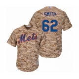 Youth New York Mets #62 Drew Smith Authentic Camo Alternate Cool Base Baseball Player Jersey