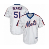 Youth New York Mets #51 Paul Sewald Authentic White Alternate Cool Base Baseball Player Jersey