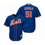 Youth New York Mets #51 Paul Sewald Authentic Royal Blue Alternate Home Cool Base Baseball Player Jersey