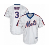 Youth New York Mets #3 Tomas Nido Authentic White Alternate Cool Base Baseball Player Jersey