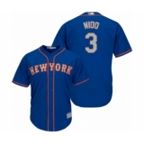 Youth New York Mets #3 Tomas Nido Authentic Royal Blue Alternate Road Cool Base Baseball Player Jersey