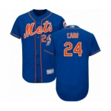 Men's New York Mets #24 Robinson Cano Royal Blue Alternate Flex Base Authentic Collection Baseball Jersey