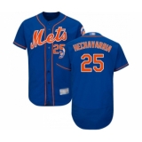 Men's New York Mets #25 Adeiny Hechavarria Royal Blue Alternate Flex Base Authentic Collection Baseball Jersey