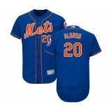 Men's New York Mets #20 Pete Alonso Royal Blue Alternate Flex Base Authentic Collection Baseball Jersey