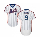 Men's New York Mets #9 Brandon Nimmo White Alternate Flex Base Authentic Collection Baseball Jersey