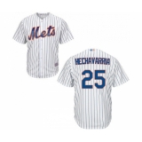 Youth New York Mets #25 Adeiny Hechavarria Authentic White Home Cool Base Baseball Jersey
