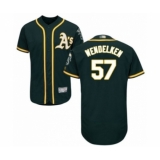Men's Oakland Athletics #57 J.B. Wendelken Green Alternate Flex Base Authentic Collection Baseball Player Jersey