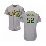 Men's Oakland Athletics #52 Ryan Buchter Grey Road Flex Base Authentic Collection Baseball Player Jersey