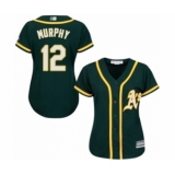 Women's Oakland Athletics #12 Sean Murphy Authentic Green Alternate 1 Cool Base Baseball Player Jersey