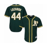 Youth Oakland Athletics #44 Jesus Luzardo Authentic Green Alternate 1 Cool Base Baseball Player Jersey