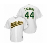 Youth Oakland Athletics #44 Jesus Luzardo Authentic White Home Cool Base Baseball Player Jersey