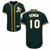 Men's Majestic Oakland Athletics #10 Marcus Semien Green Alternate Flex Base Authentic Collection MLB Jersey