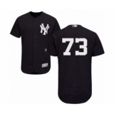 Men's New York Yankees #73 Mike King Navy Blue Alternate Flex Base Authentic Collection Baseball Player Jersey