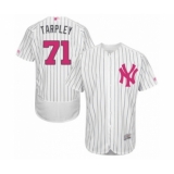 Men's New York Yankees #71 Stephen Tarpley Authentic White 2016 Mother's Day Fashion Flex Base Baseball Player Jersey