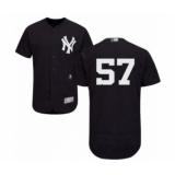 Men's New York Yankees #57 Chad Green Navy Blue Alternate Flex Base Authentic Collection Baseball Player Jersey