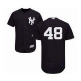 Men's New York Yankees #48 Tommy Kahnle Navy Blue Alternate Flex Base Authentic Collection Baseball Player Jersey