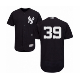 Men's New York Yankees #39 Mike Tauchman Navy Blue Alternate Flex Base Authentic Collection Baseball Player Jersey