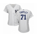 Women's New York Yankees #71 Stephen Tarpley Authentic White Home Baseball Player Jersey