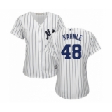 Women's New York Yankees #48 Tommy Kahnle Authentic White Home Baseball Player Jersey