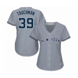 Women's New York Yankees #39 Mike Tauchman Authentic Grey Road Baseball Player Jersey