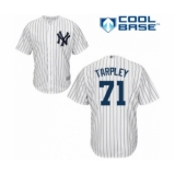 Youth New York Yankees #71 Stephen Tarpley Authentic White Home Baseball Player Jersey