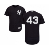 Men's New York Yankees #43 Gio Gonzalez Navy Blue Alternate Flex Base Authentic Collection Baseball Jersey