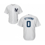 Men's New York Yankees #0 Adam Ottavino Replica White Home Baseball Jersey